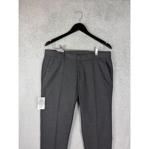 Topman Dress Pants Mens 34x30 Gray Ultra Skinny Stretch Business Formal Office